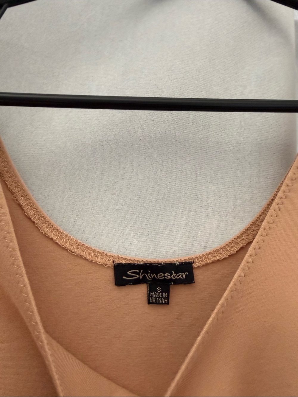 Scoop Neck One-Piece in Camel - Picture 3 of 3